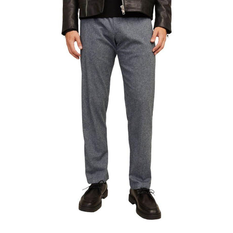 Jack Jones Gray Cotton Pant - Hilstor