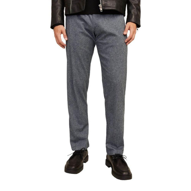 Jack Jones Gray Cotton Pant - Hilstor