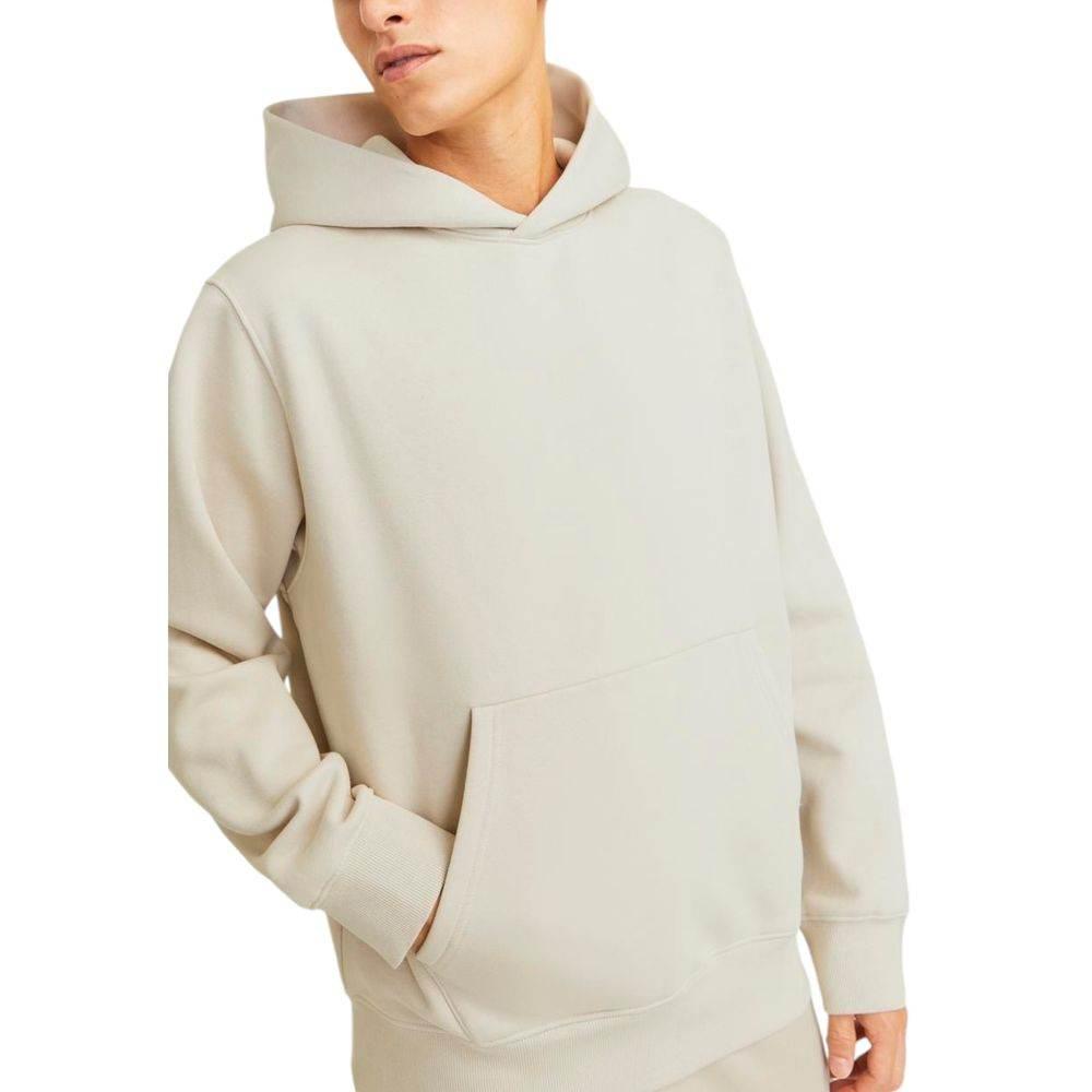 Jack Jones Beige Cotton Hoody - Hilstor