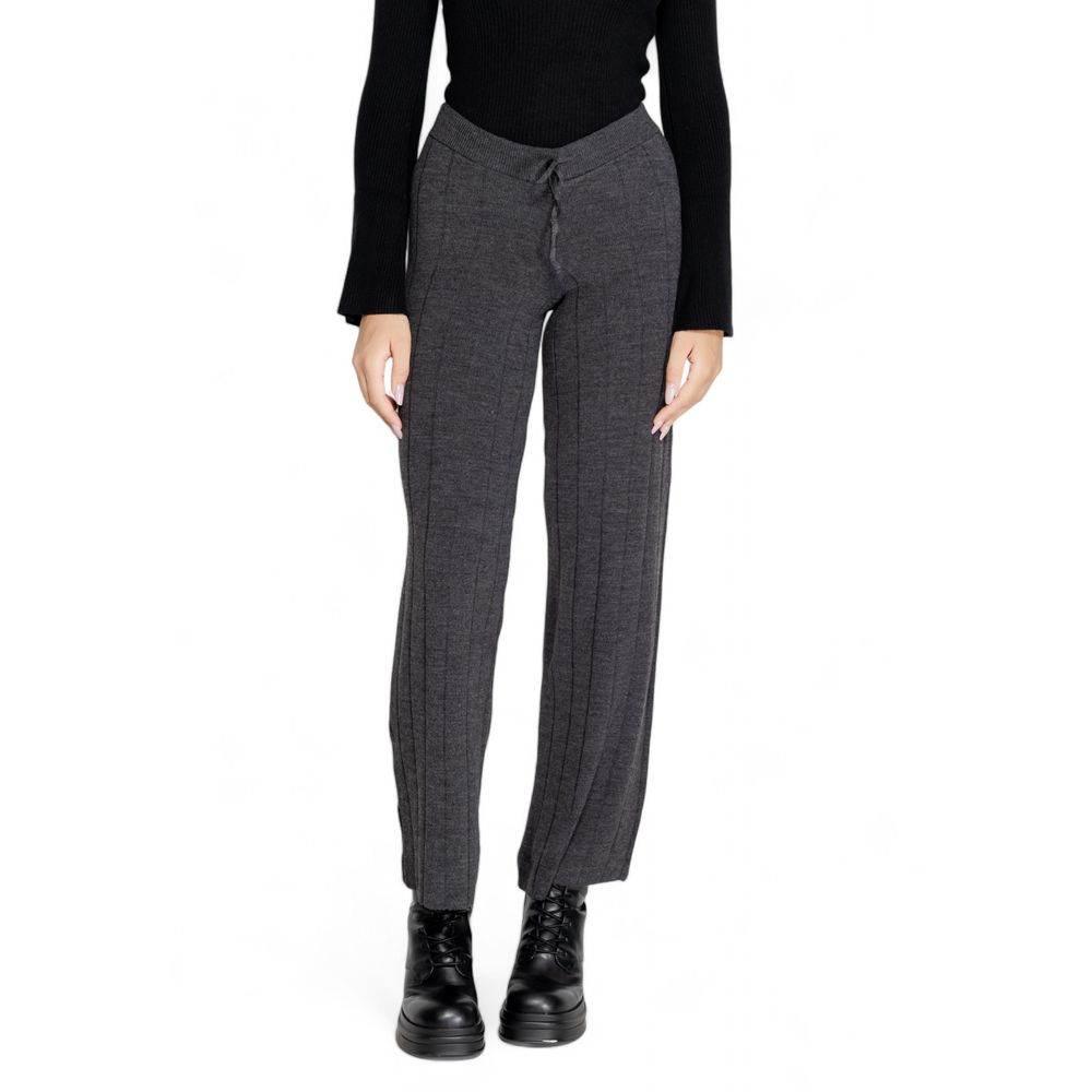 Only Gray Acrylic Jeans & Pant - Hilstor