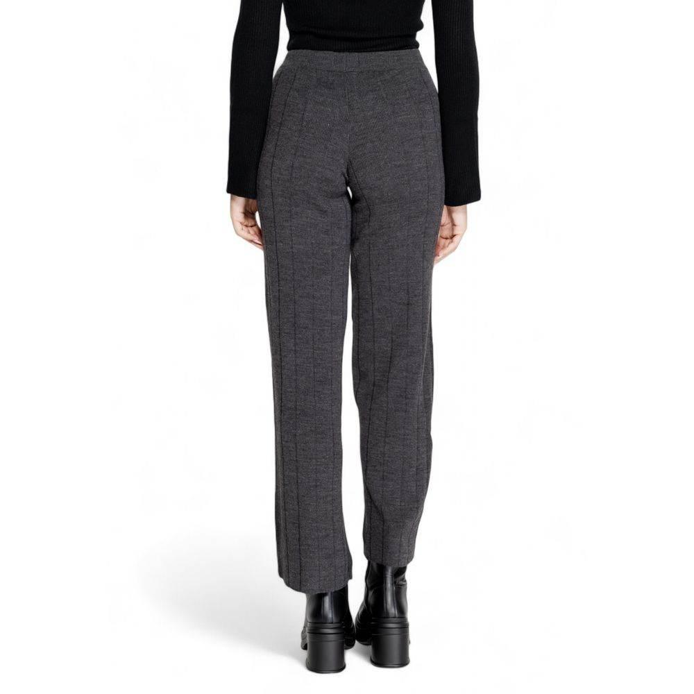Only Gray Acrylic Jeans & Pant - Hilstor