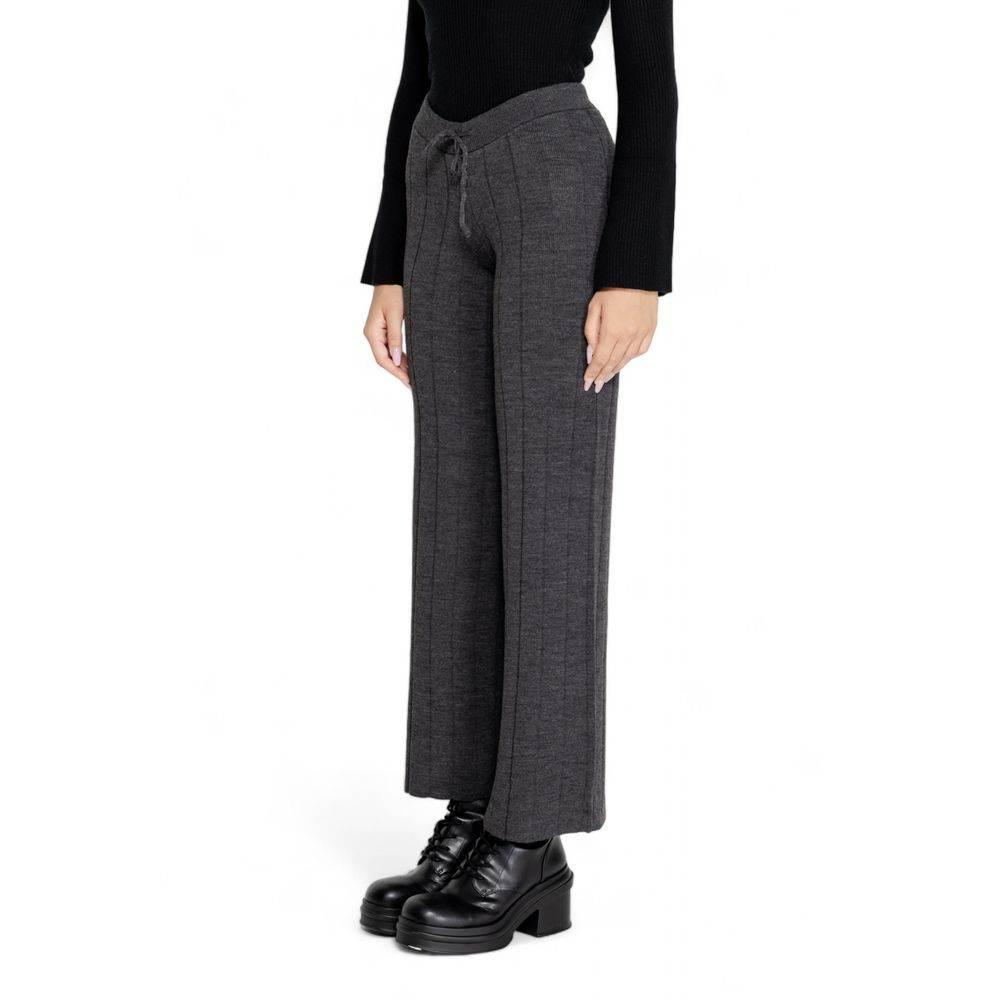 Only Gray Acrylic Jeans & Pant - Hilstor