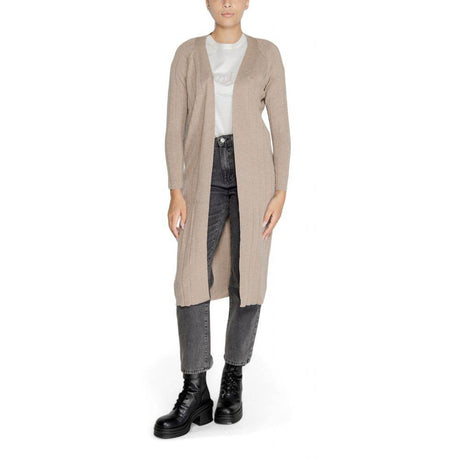 Only Beige Acrylic Cardigan - Hilstor