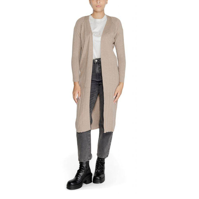 Only Beige Acrylic Cardigan - Hilstor