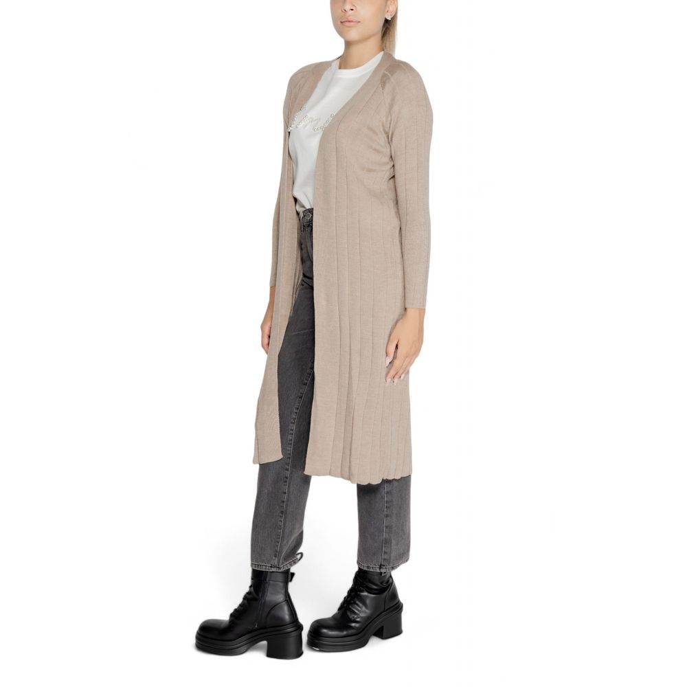 Only Beige Acrylic Cardigan - Hilstor