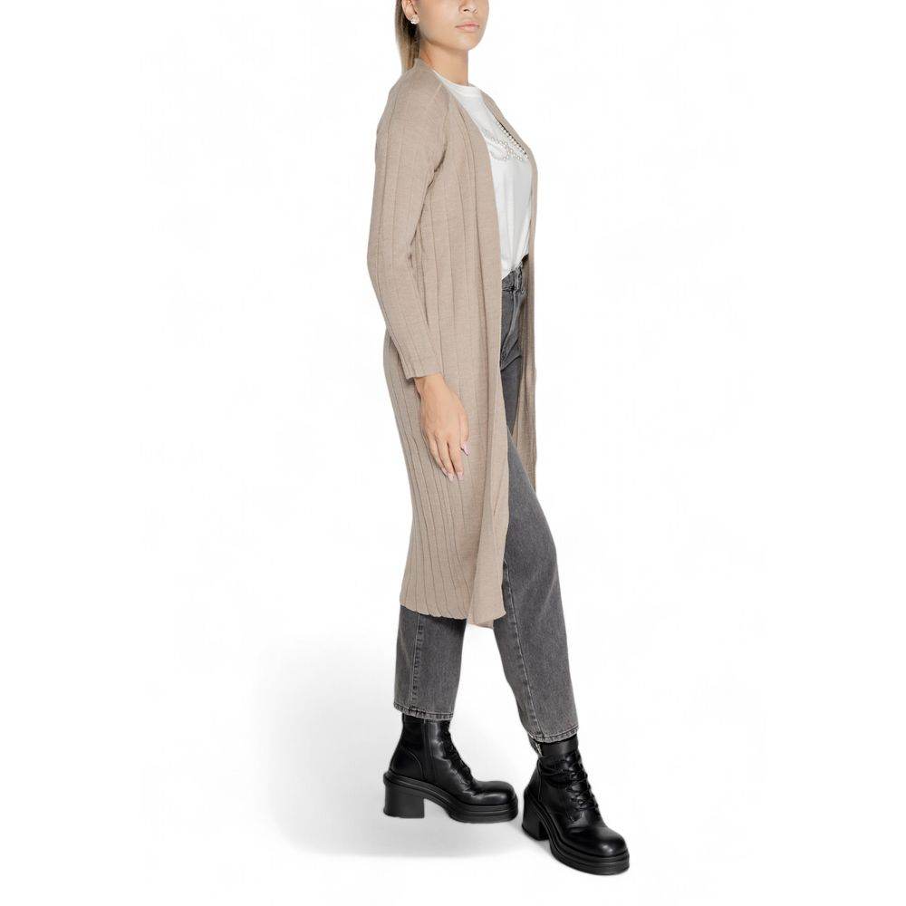 Only Beige Acrylic Cardigan - Hilstor