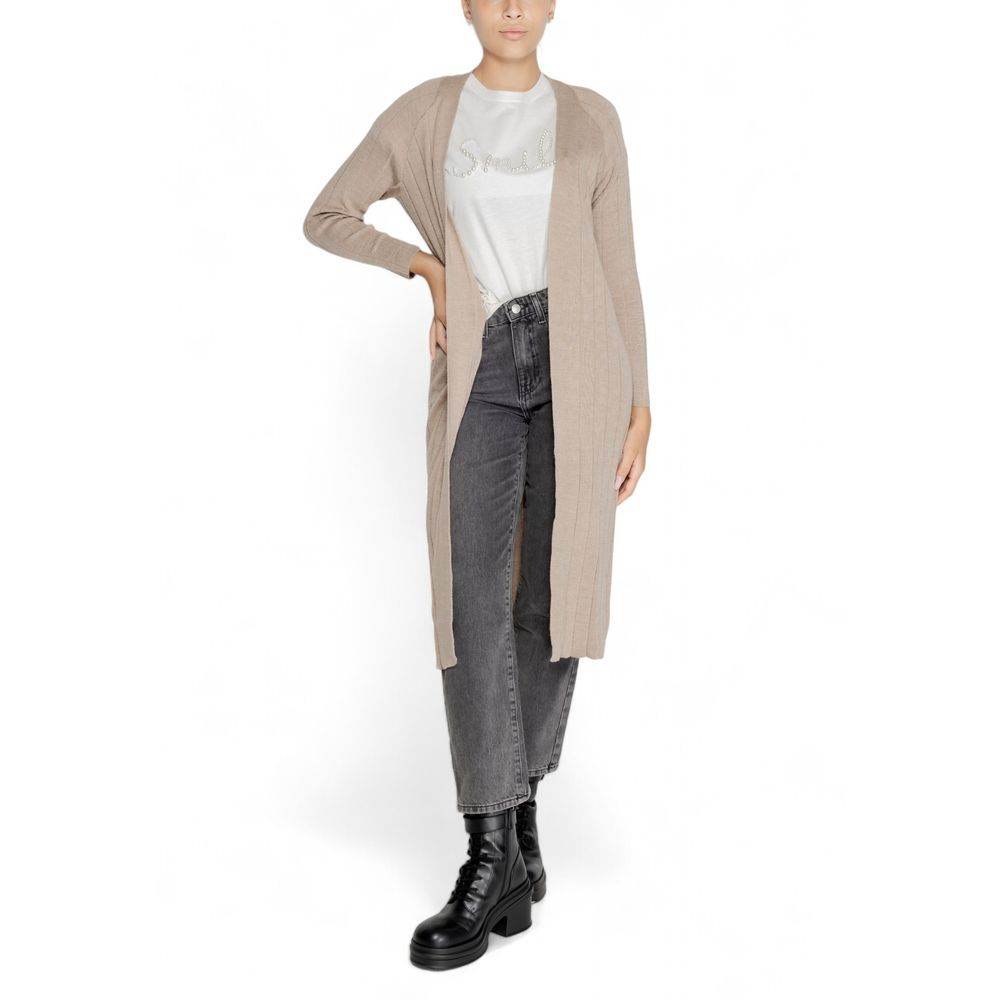 Only Beige Acrylic Cardigan - Hilstor