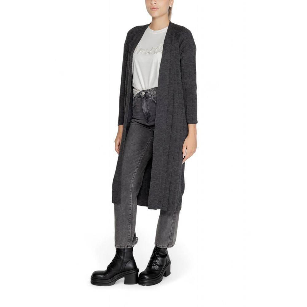 Only Gray Acrylic Cardigan - Hilstor