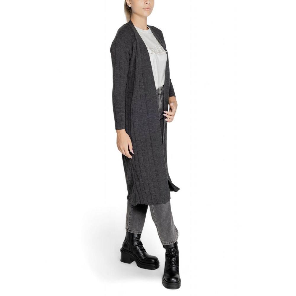Only Gray Acrylic Cardigan - Hilstor