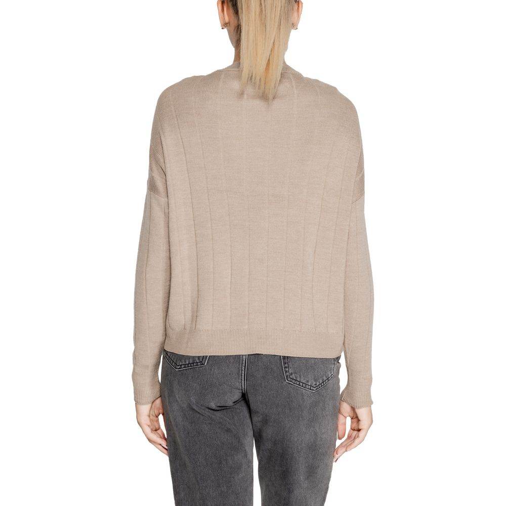 Only Beige Acrylic Sweater - Hilstor