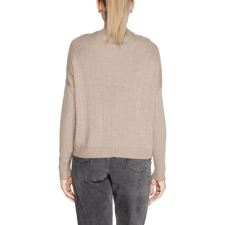 Only Beige Acrylic Sweater - Hilstor