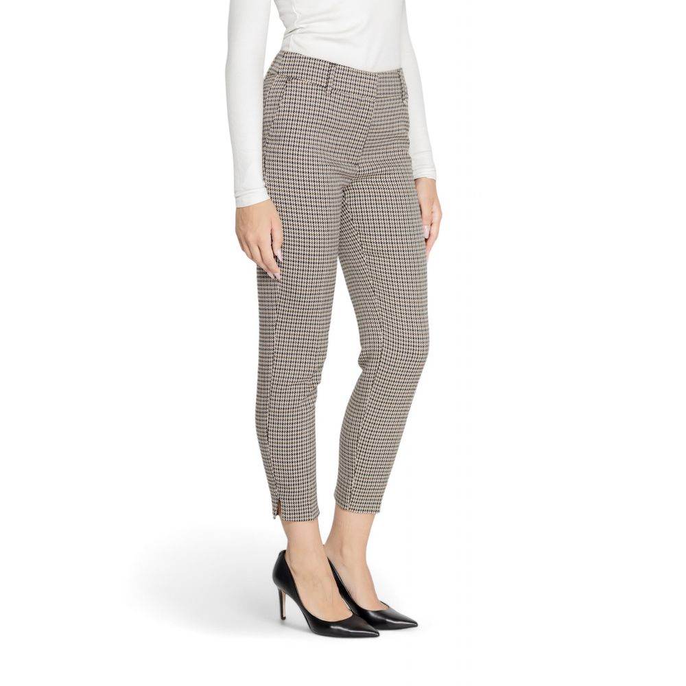 Only Beige Polyester Jeans & Pant - Hilstor