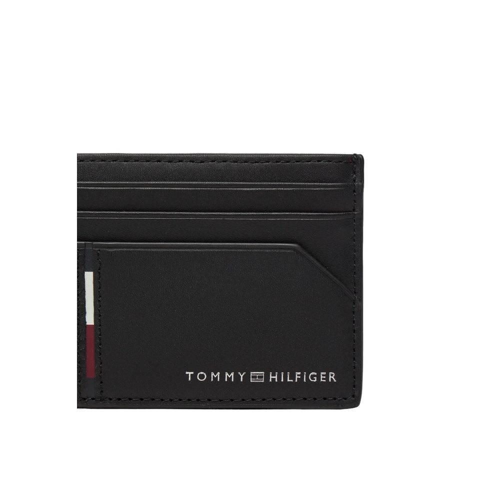 Tommy Hilfiger Black Leather Wallet - Hilstor