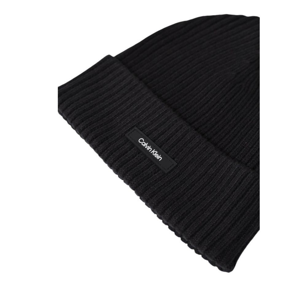 Calvin Klein Black Organic Cotton Hats & Cap - Hilstor