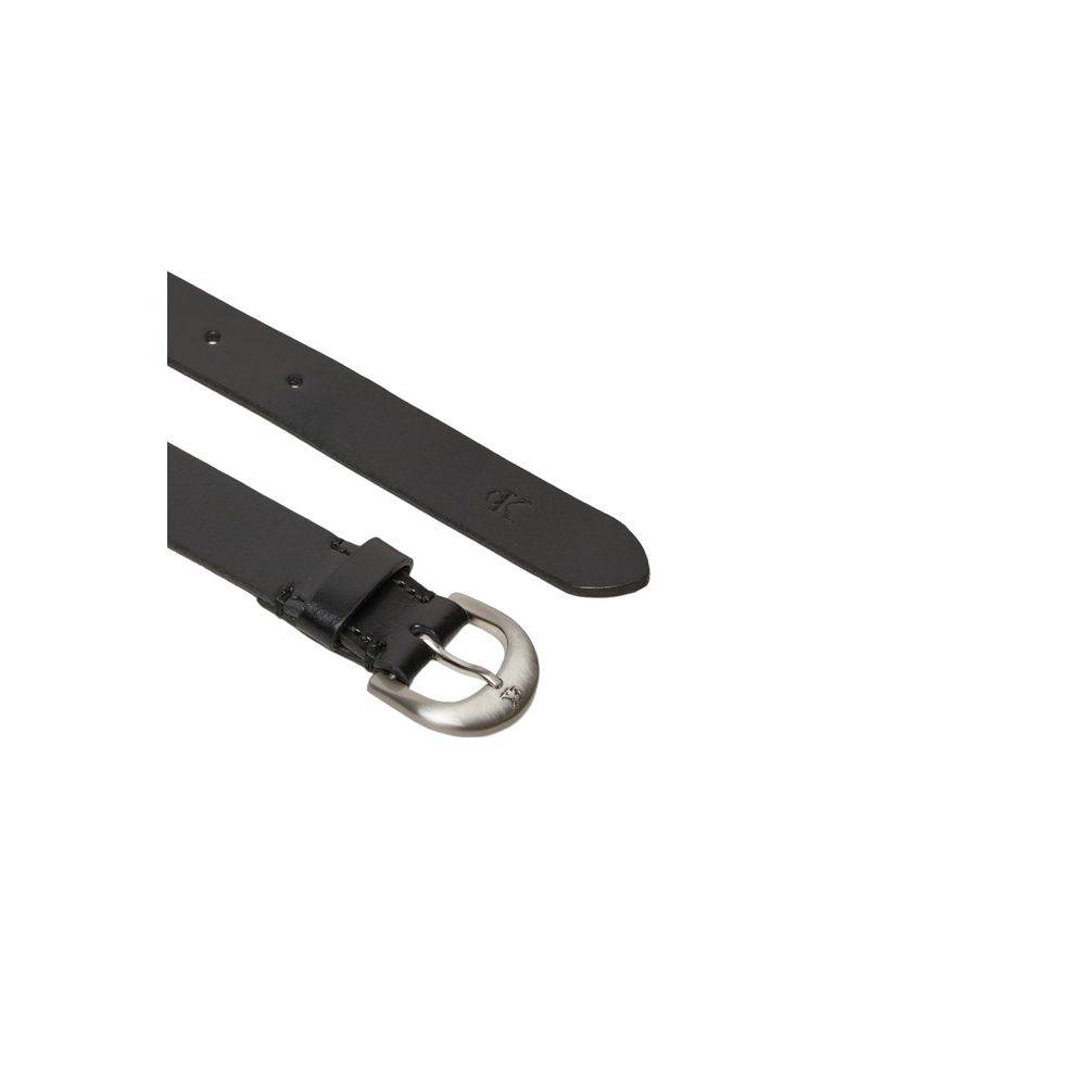 Calvin Klein Jeans Black Leather Belt - Hilstor