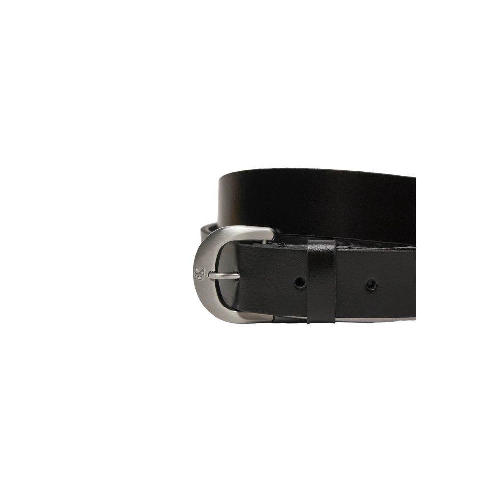 Calvin Klein Jeans Black Leather Belt - Hilstor