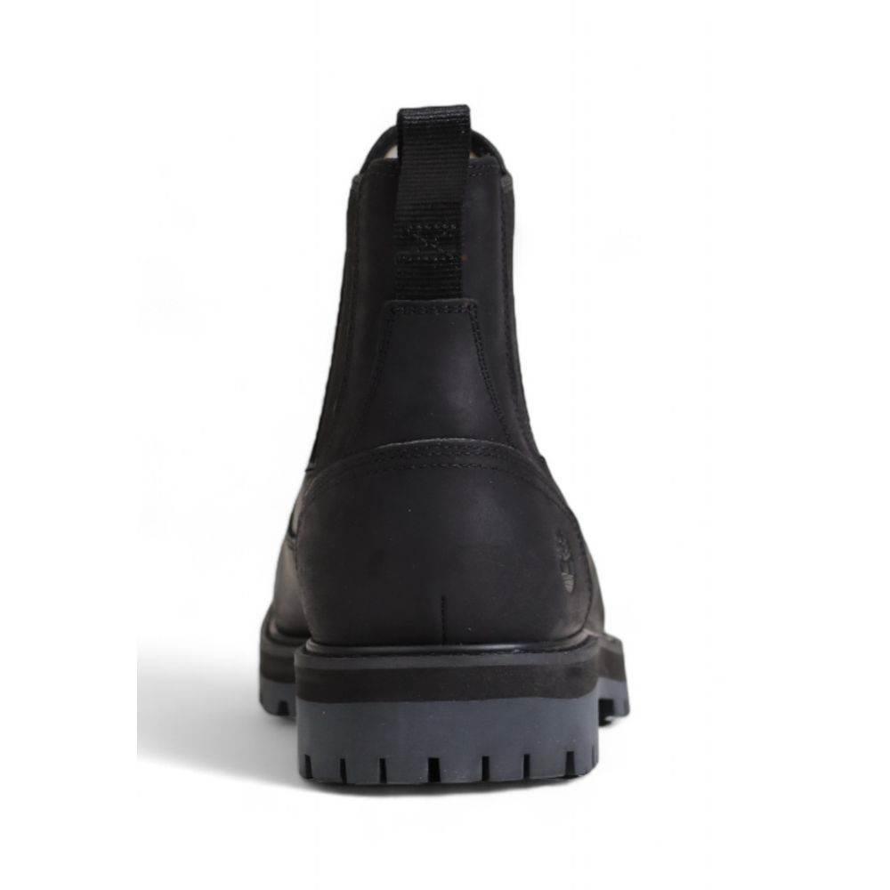 Timberland Black Nubuc Leather Boot - Hilstor