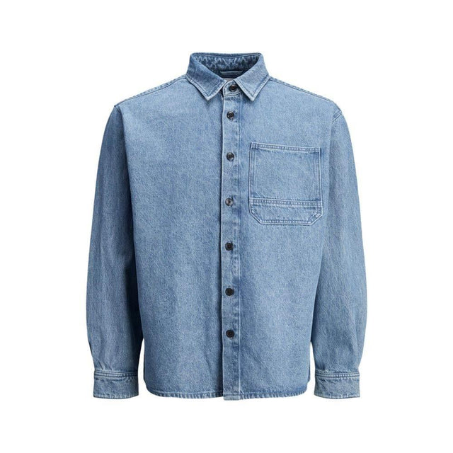 Jack Jones Light Blue Cotton Shirt - Hilstor