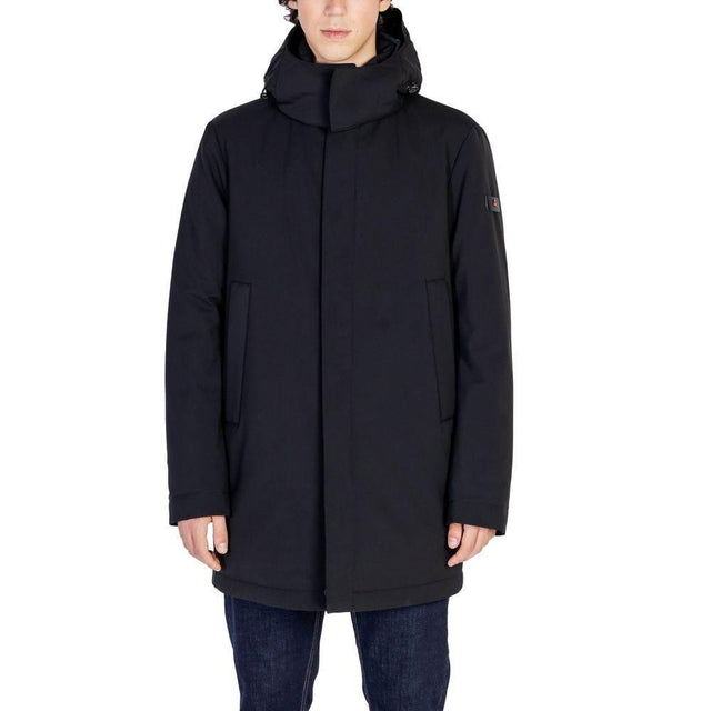 Peuterey Black Polyester Jackets & Coat - Hilstor