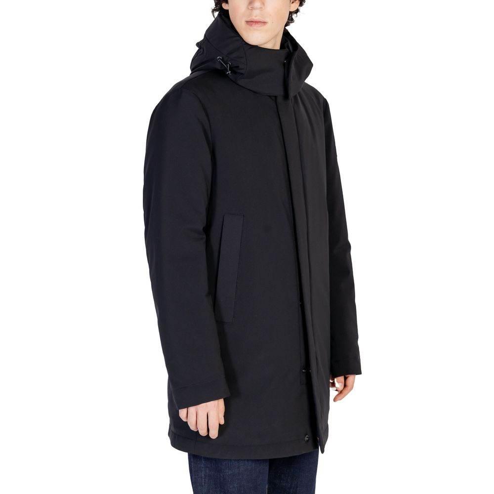 Peuterey Black Polyester Jackets & Coat - Hilstor
