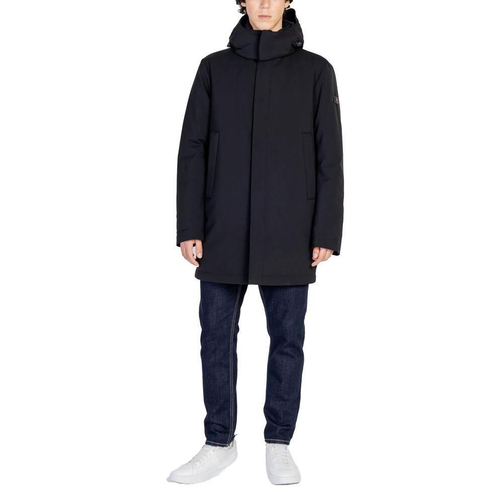 Peuterey Black Polyester Jackets & Coat - Hilstor