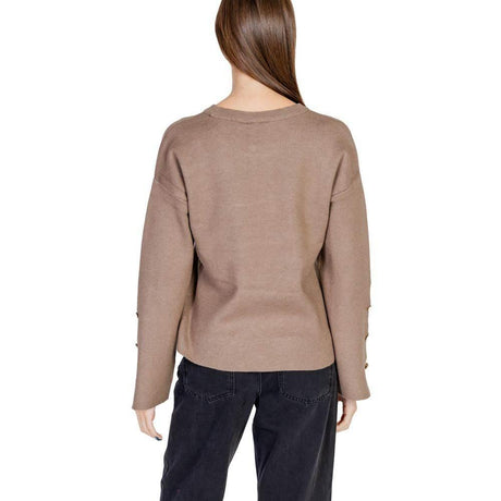 Vila Clothes Gray Viscose Tops & T-Shirt - Hilstor