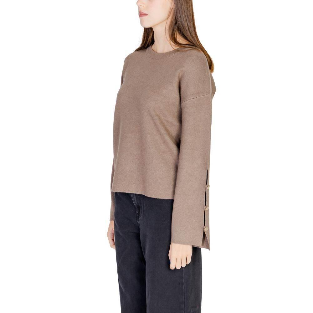 Vila Clothes Gray Viscose Tops & T-Shirt - Hilstor
