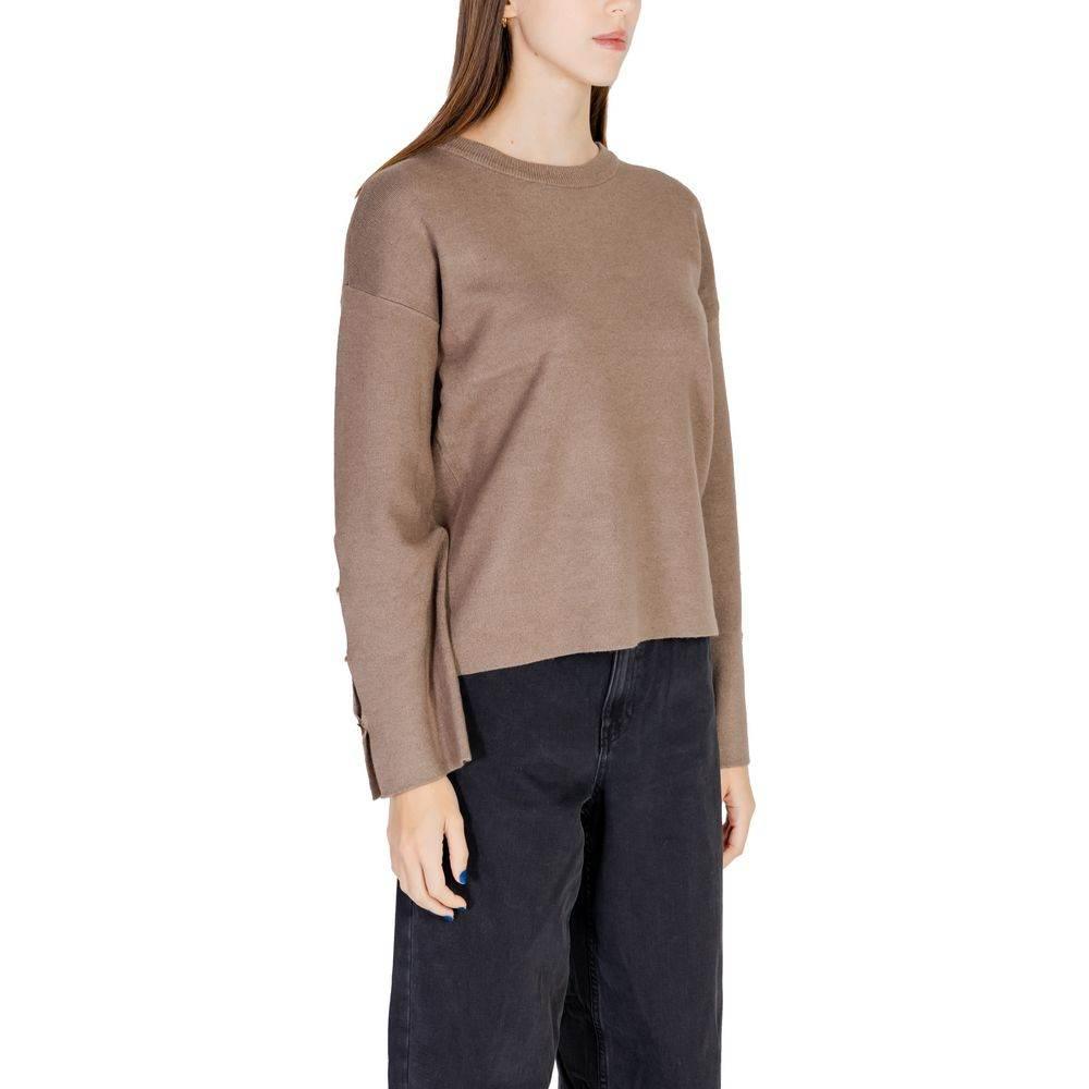 Vila Clothes Gray Viscose Tops & T-Shirt - Hilstor