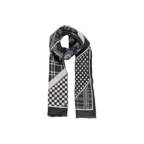 Sandro Ferrone Black Viscose Scarf - Hilstor