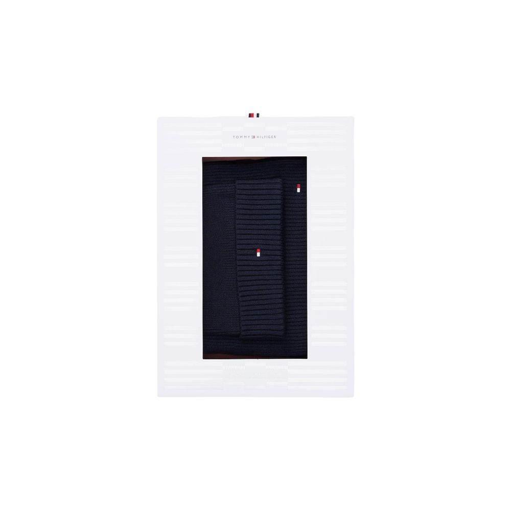 Tommy Hilfiger Blue Cotton Scarf - Hilstor