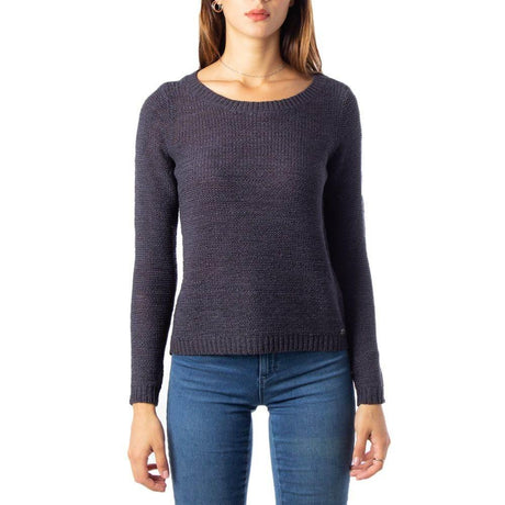 Only Blue Acrylic Sweater - Hilstor