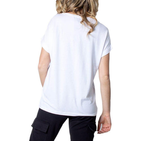 Only White Polyester Tops & T-Shirt - Hilstor