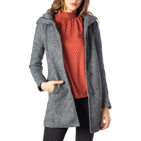 Only Gray Polyester Jackets & Coat - Hilstor