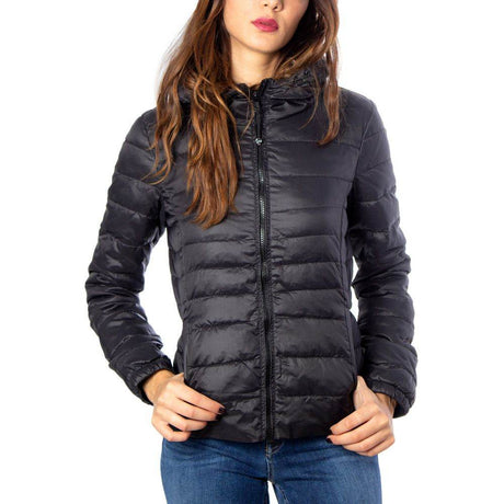 Only Black Nylon Jackets & Coat - Hilstor