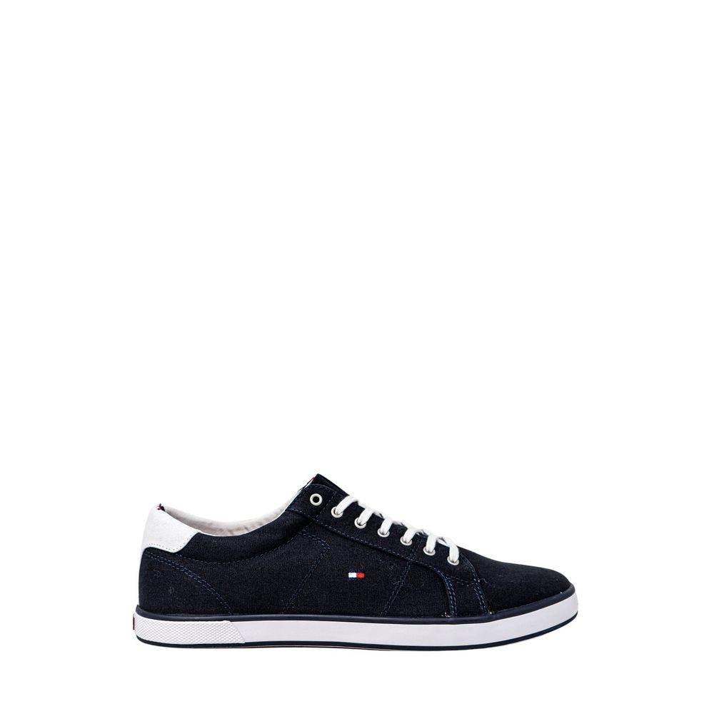 Tommy Hilfiger Blue Cotton Sneaker - Hilstor