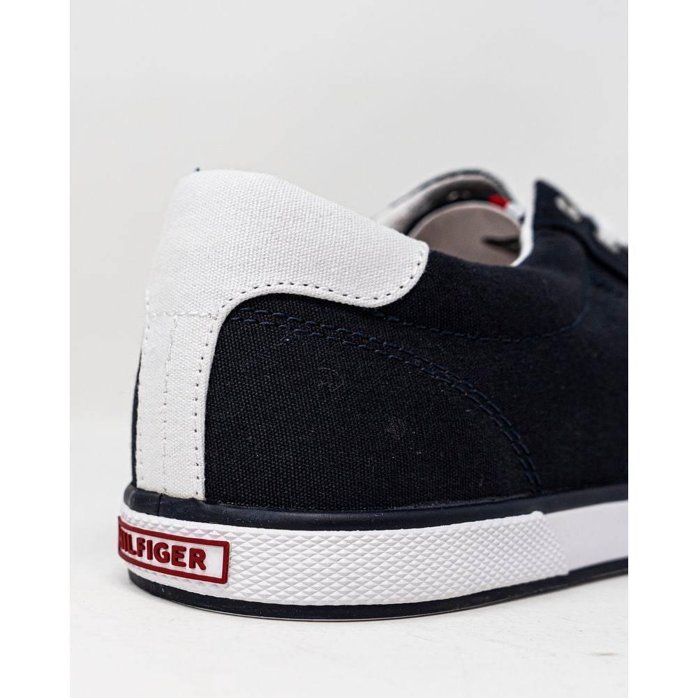 Tommy Hilfiger Blue Cotton Sneaker - Hilstor