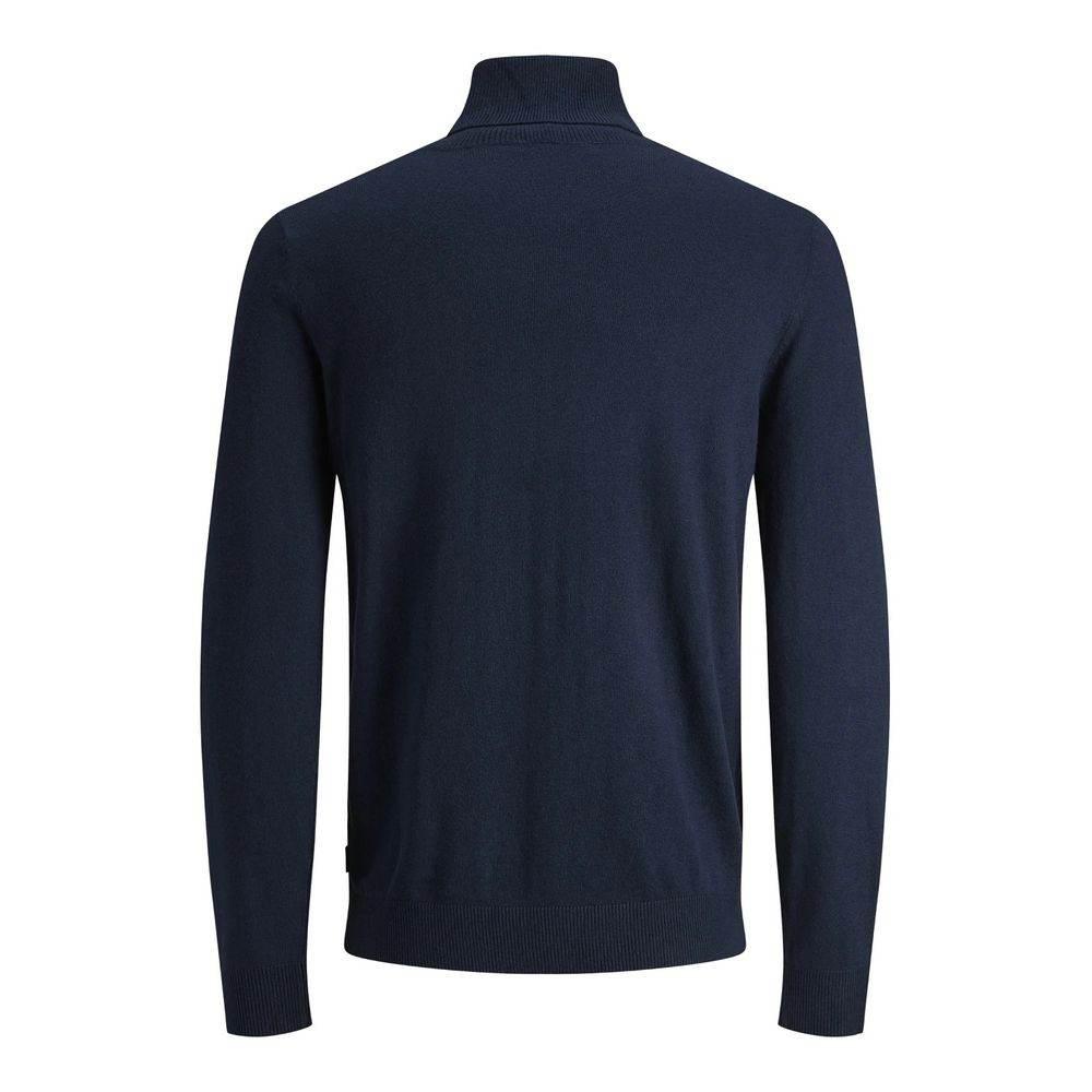 Jack Jones Blue Cotton Turtleneck - Hilstor