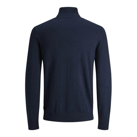 Jack Jones Blue Cotton Turtleneck - Hilstor