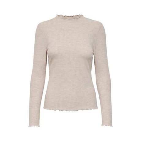 Only Beige Polyester Sweater - Hilstor