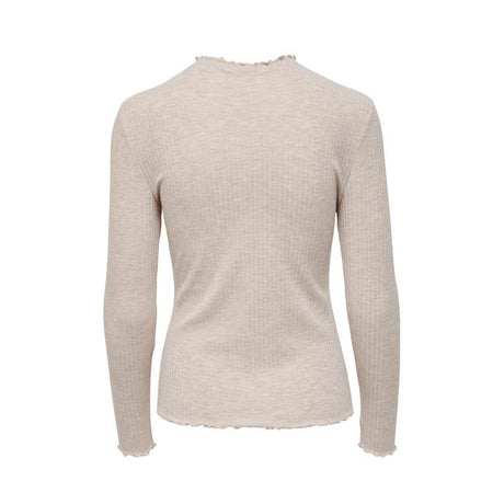 Only Beige Polyester Sweater - Hilstor