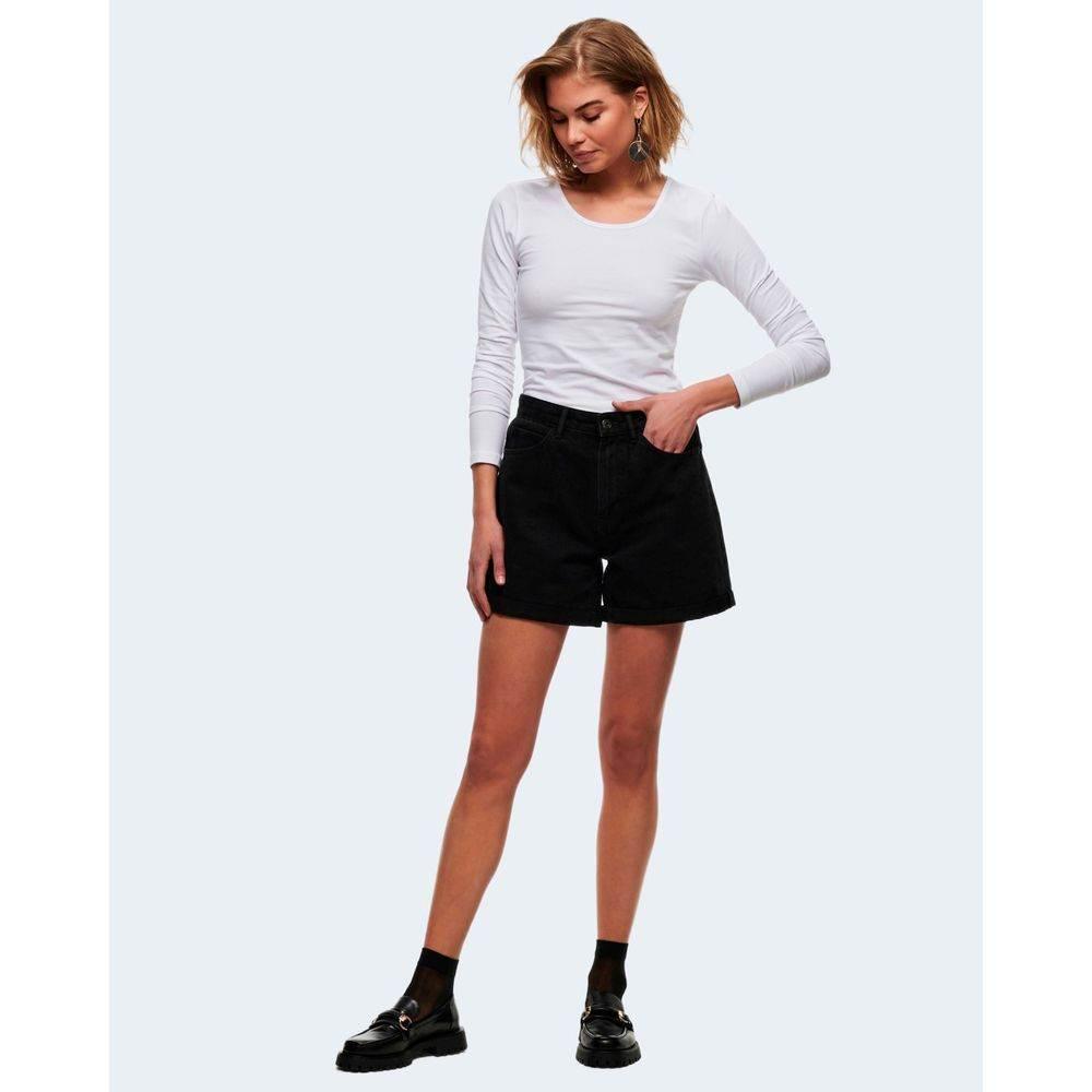 Only White Cotton Tops & T-Shirt - Hilstor