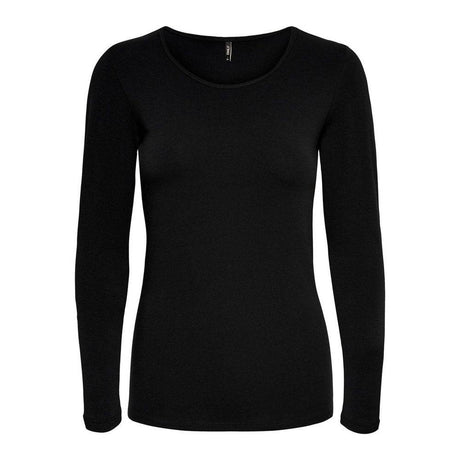 Only Black Cotton Tops & T-Shirt - Hilstor