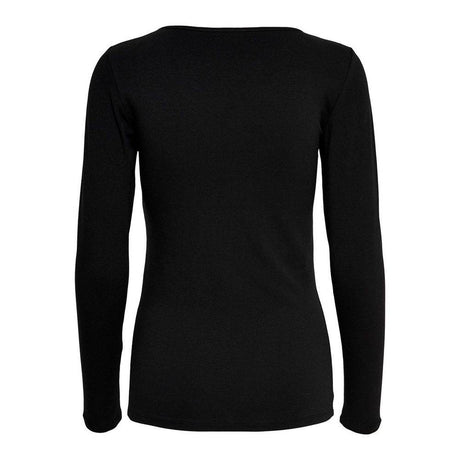 Only Black Cotton Tops & T-Shirt - Hilstor