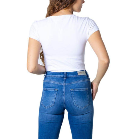 Only White Cotton Tops & T-Shirt - Hilstor