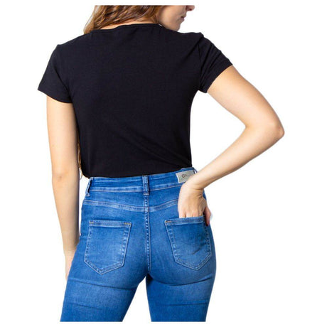 Only Black Cotton Tops & T-Shirt - Hilstor
