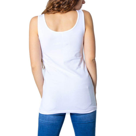 Only White Cotton Tops & T-Shirt - Hilstor