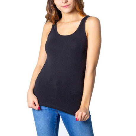 Only Black Cotton Tops & T-Shirt - Hilstor