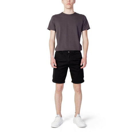 Jack Jones Black Cotton Short - Hilstor