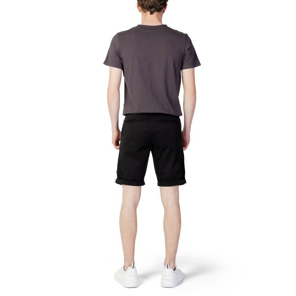 Jack Jones Black Cotton Short - Hilstor