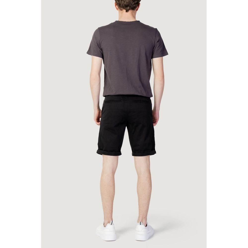 Jack Jones Black Cotton Short - Hilstor